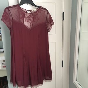 Maroon holiday dress